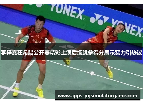 李梓嘉在希腊公开赛精彩上演后场跳杀得分展示实力引热议
