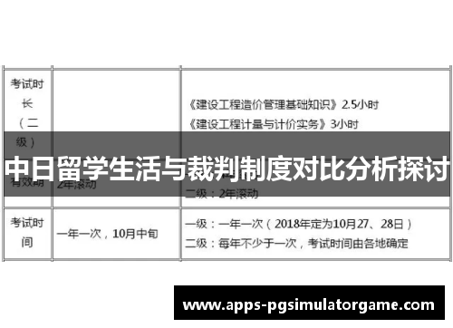 中日留学生活与裁判制度对比分析探讨